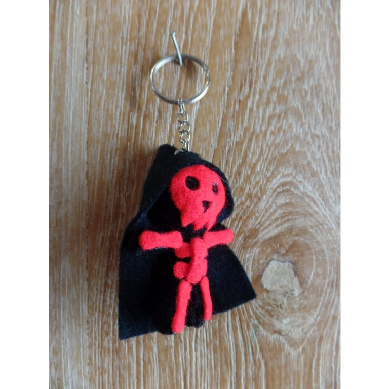 Porte clés skeleton rouge
