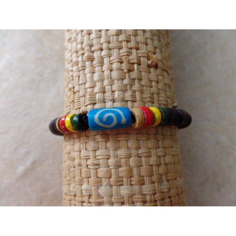 Bracelet surfeur rasta Kuta 9