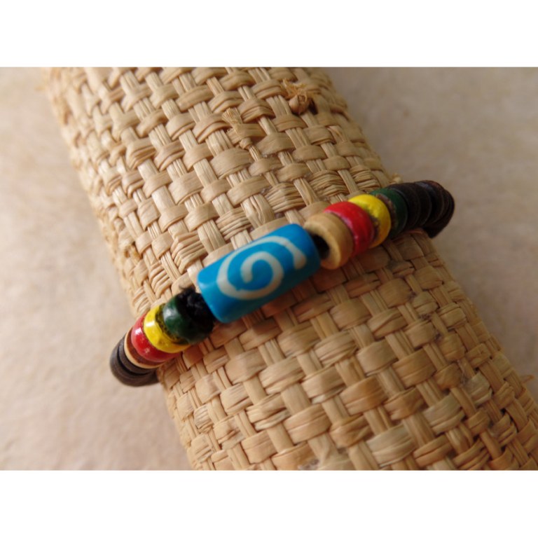 Bracelet surfeur rasta Kuta 9