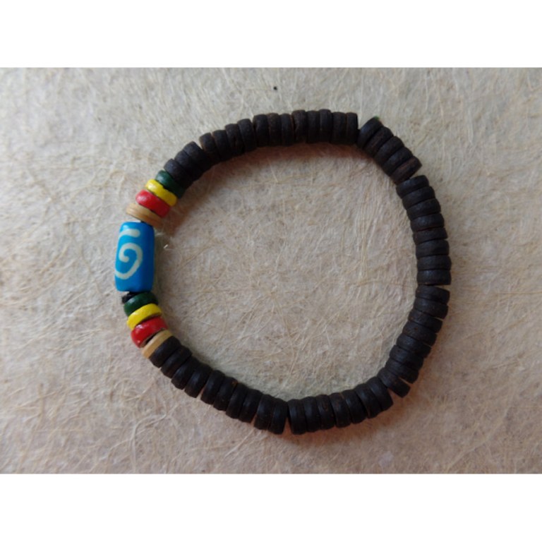 Bracelet surfeur rasta Kuta 9