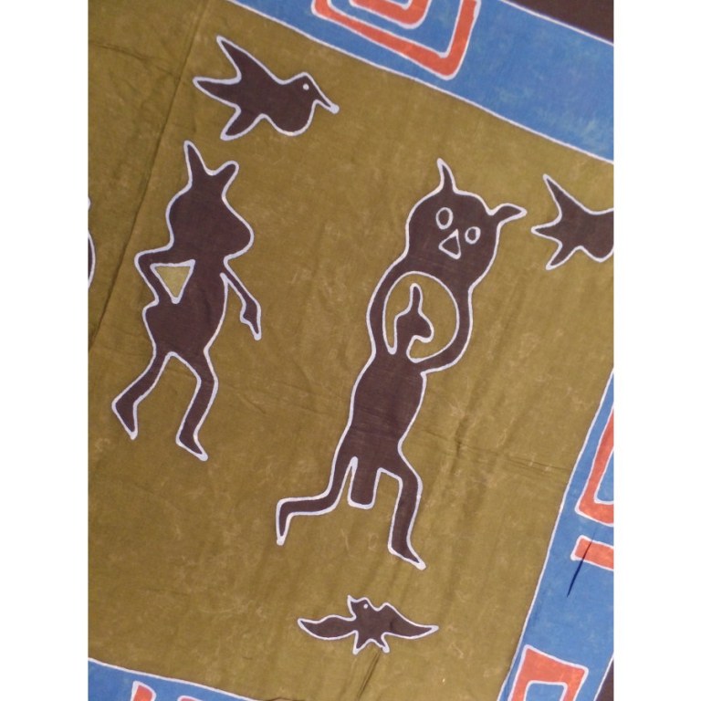 Paréo batik jeux d'enfants