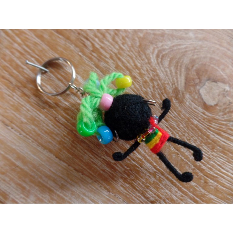 Porte clé miss afro rasta