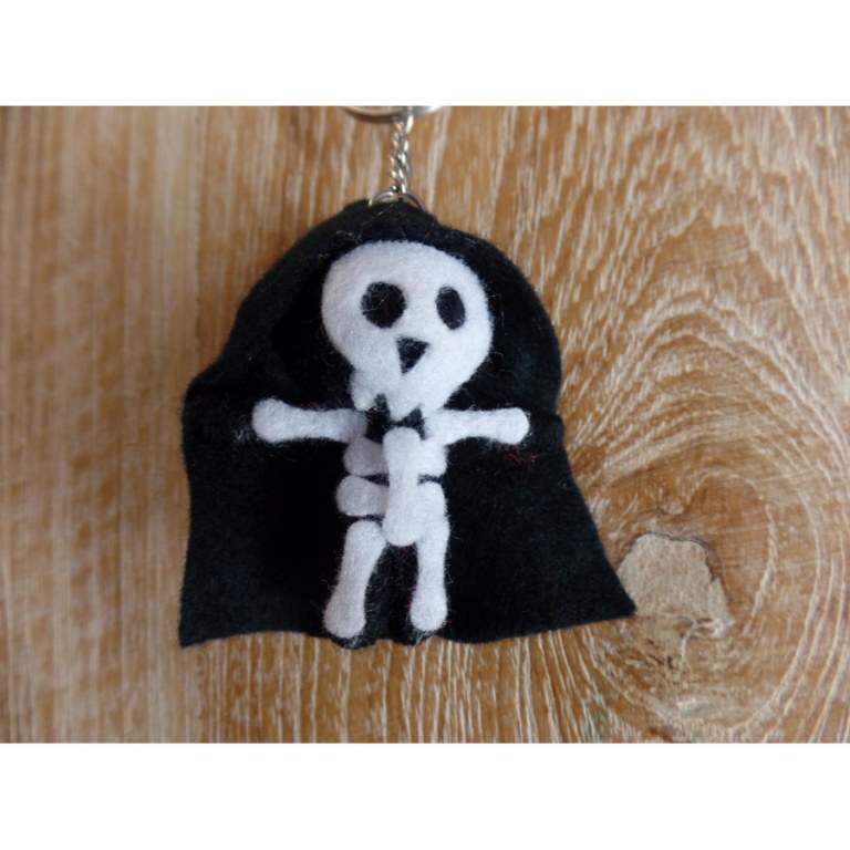 Porte clés skeleton blanc