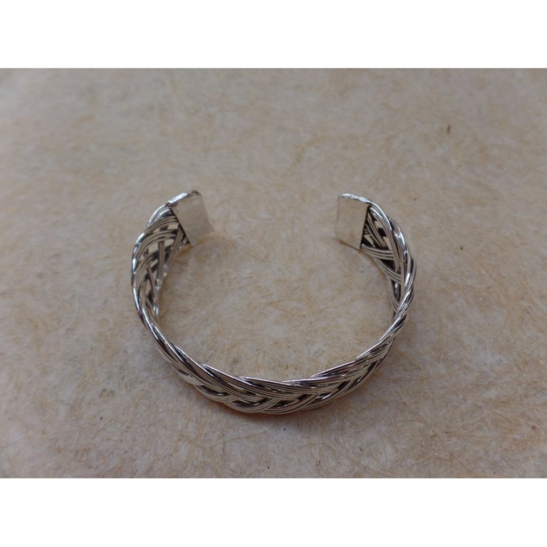 Bracelet acier natte