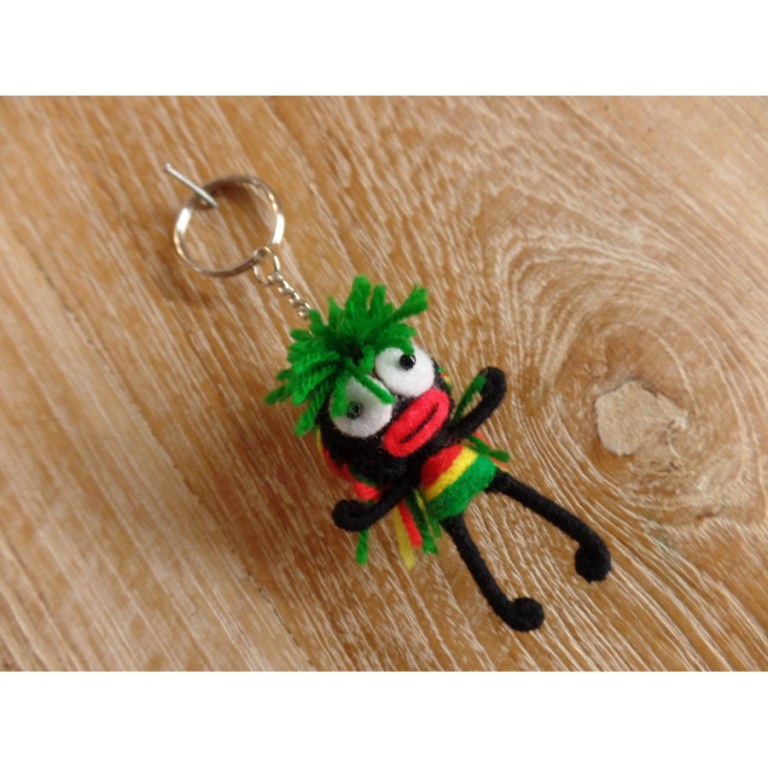 Porte clé punky rasta