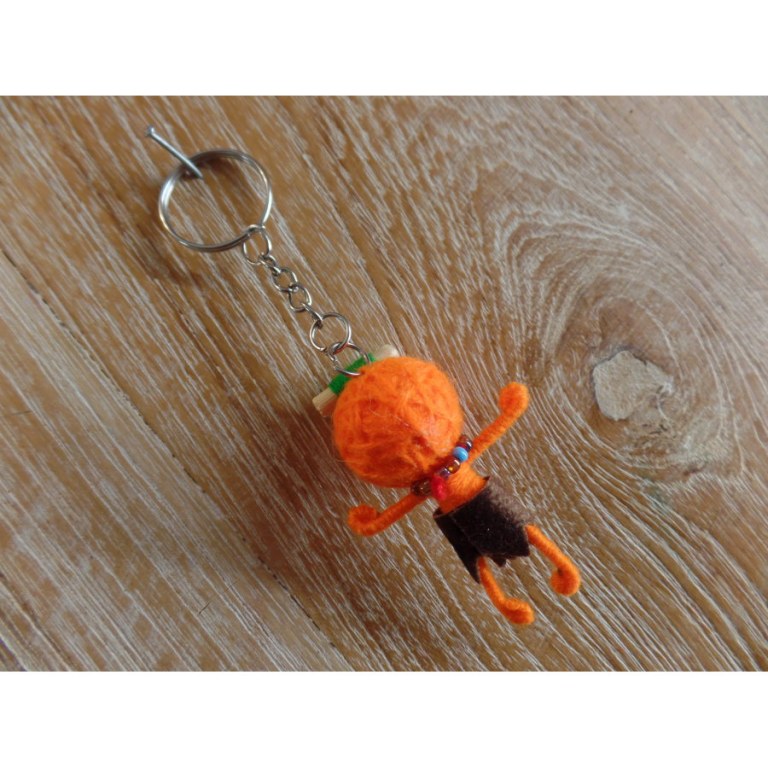 Porte clés vaudou orange bones