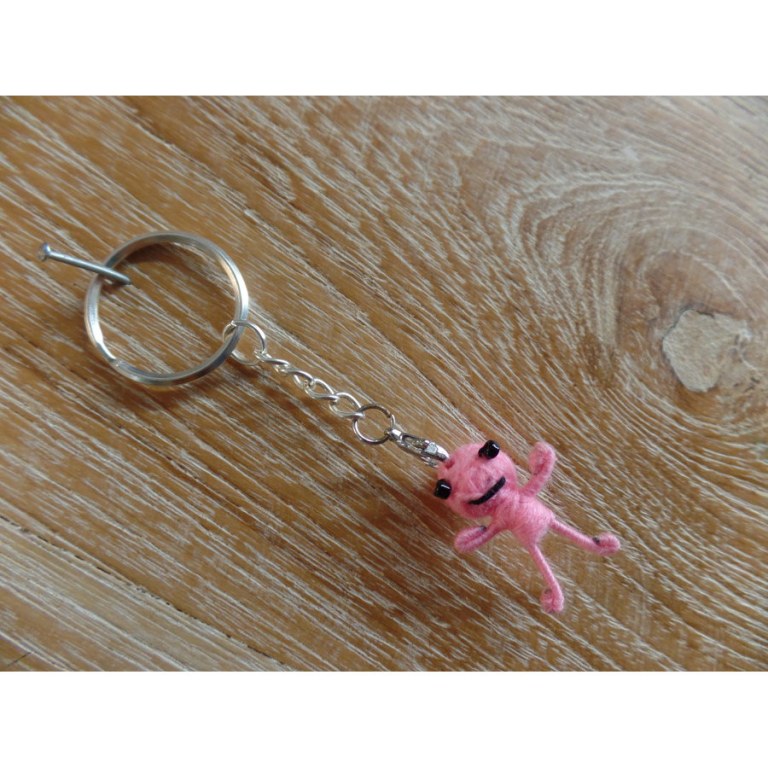 Porte-clés mini girl rose