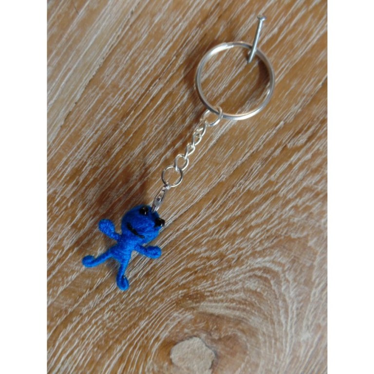 Porte-clés mini girl bleue