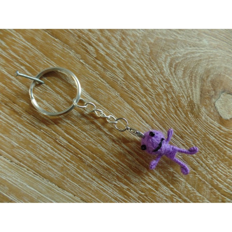 Porte-clés mini girl mauve