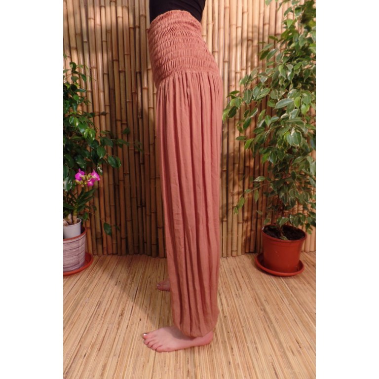 Sarouel marron clair smocks