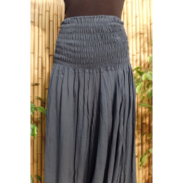 Sarouel bleu pétrole smocks