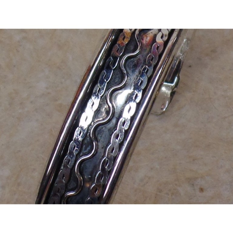 Bracelet ondulation maille aplatie