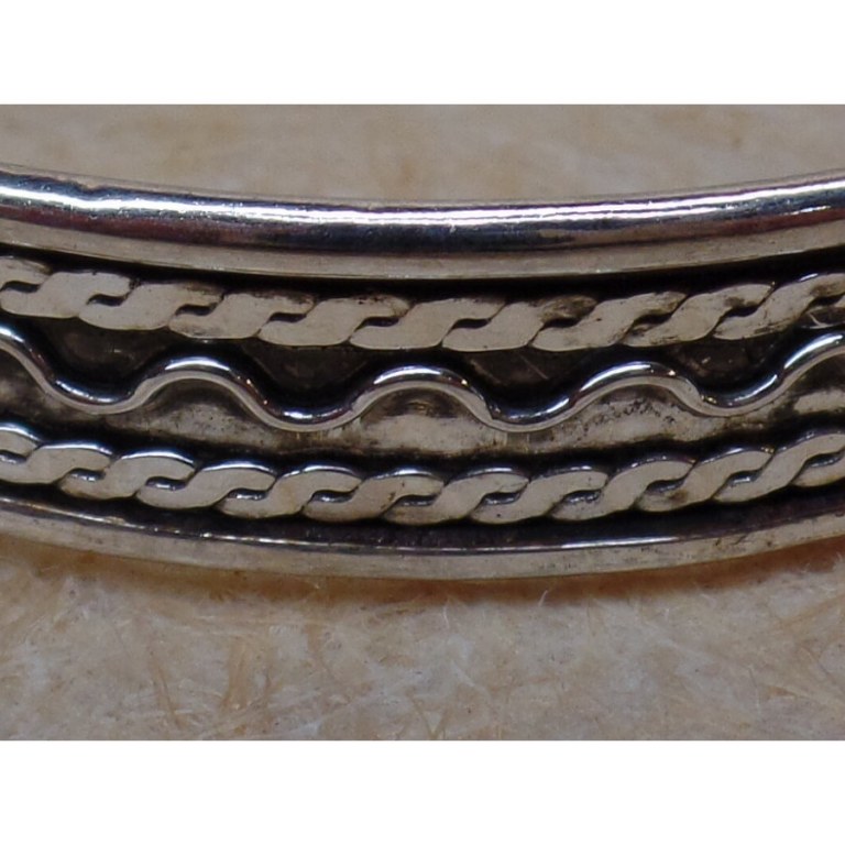 Bracelet ondulation maille aplatie