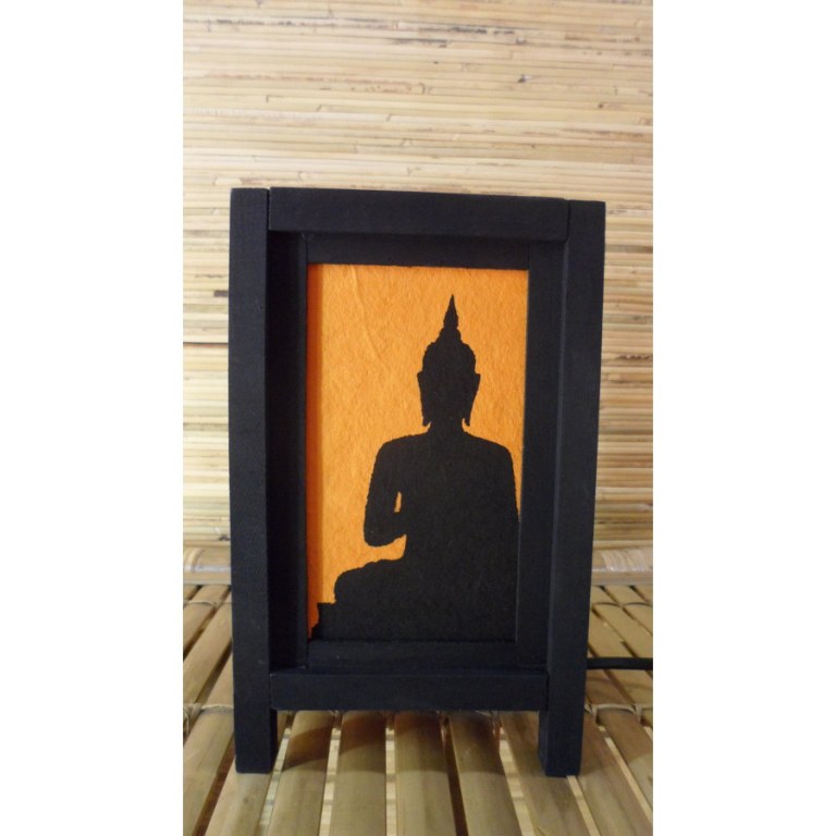 Lampe orange ombre de Bouddha