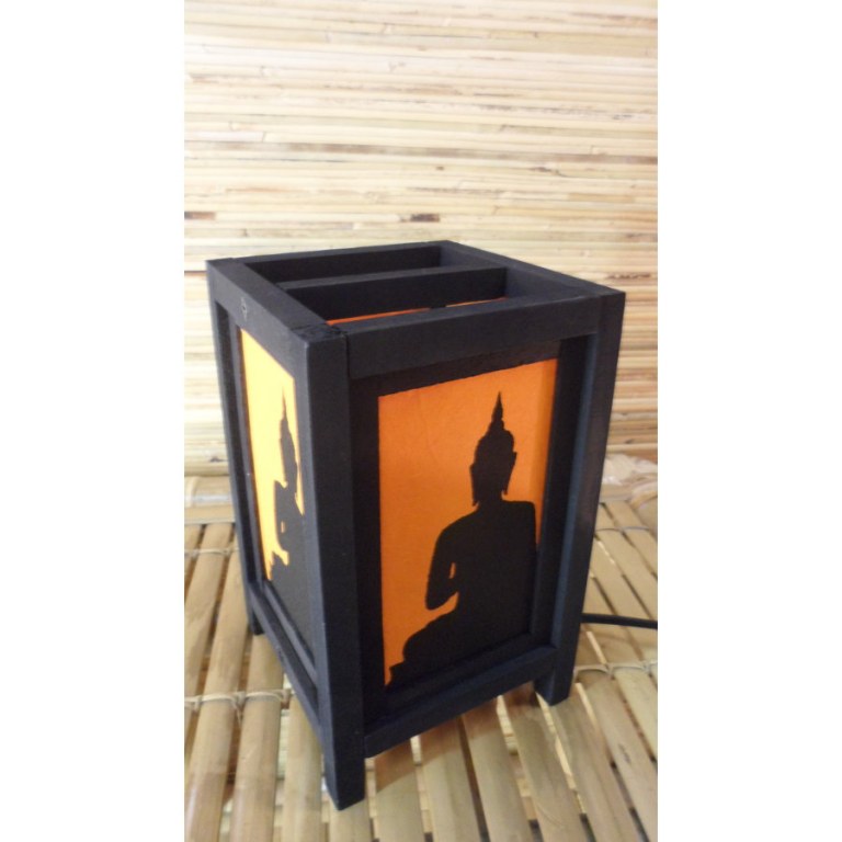 Lampe orange ombre de Bouddha