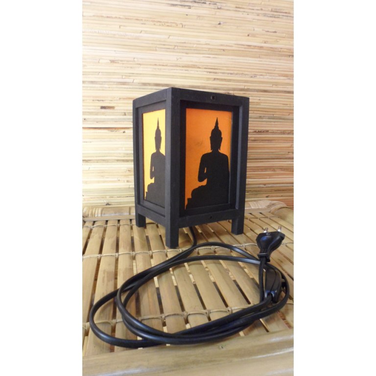 Lampe orange ombre de Bouddha