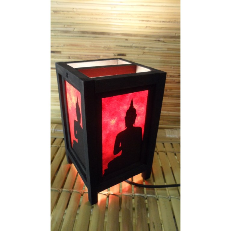 Lampe rouge ombre de Bouddha