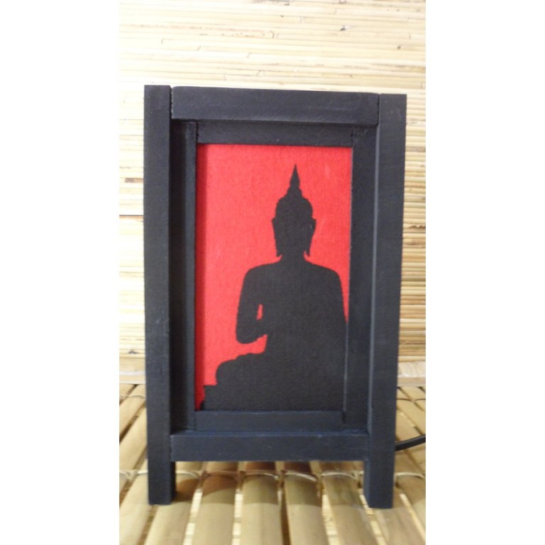 Lampe rouge ombre de Bouddha