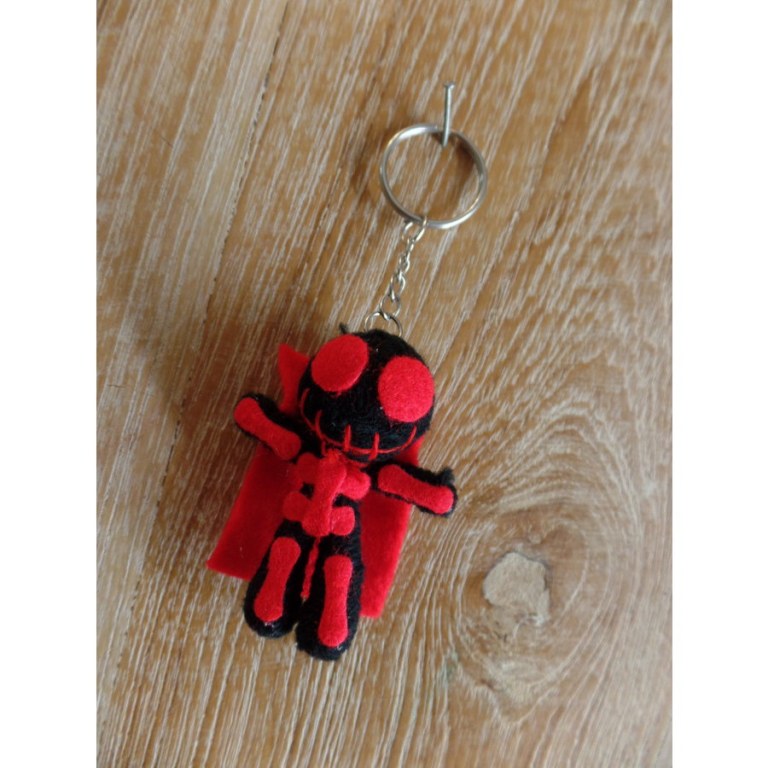 Porte clé skeletor noir/rouge