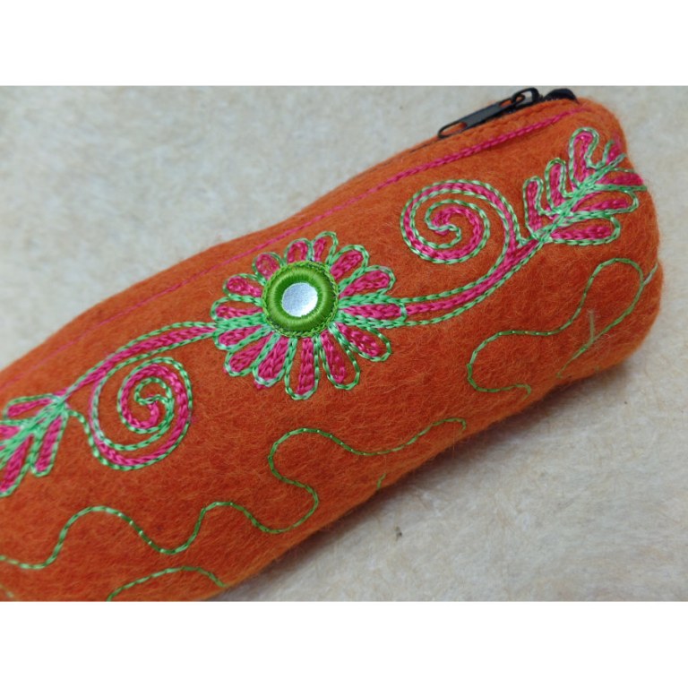 Trousse Bandipur volutes orange