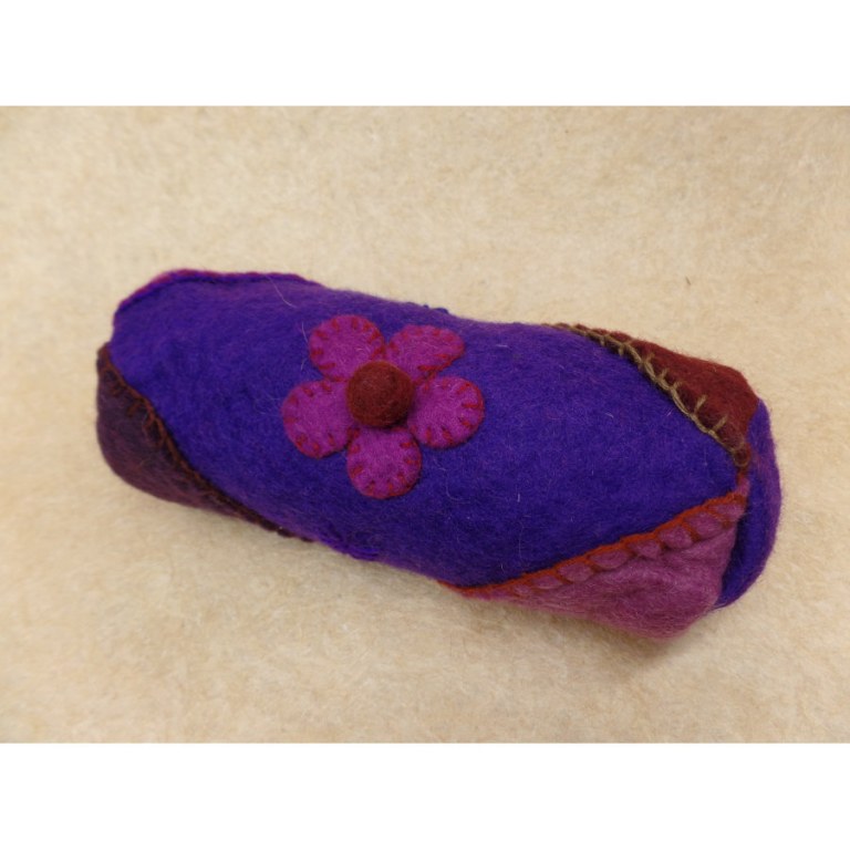 Trousse Dharan fleur violette