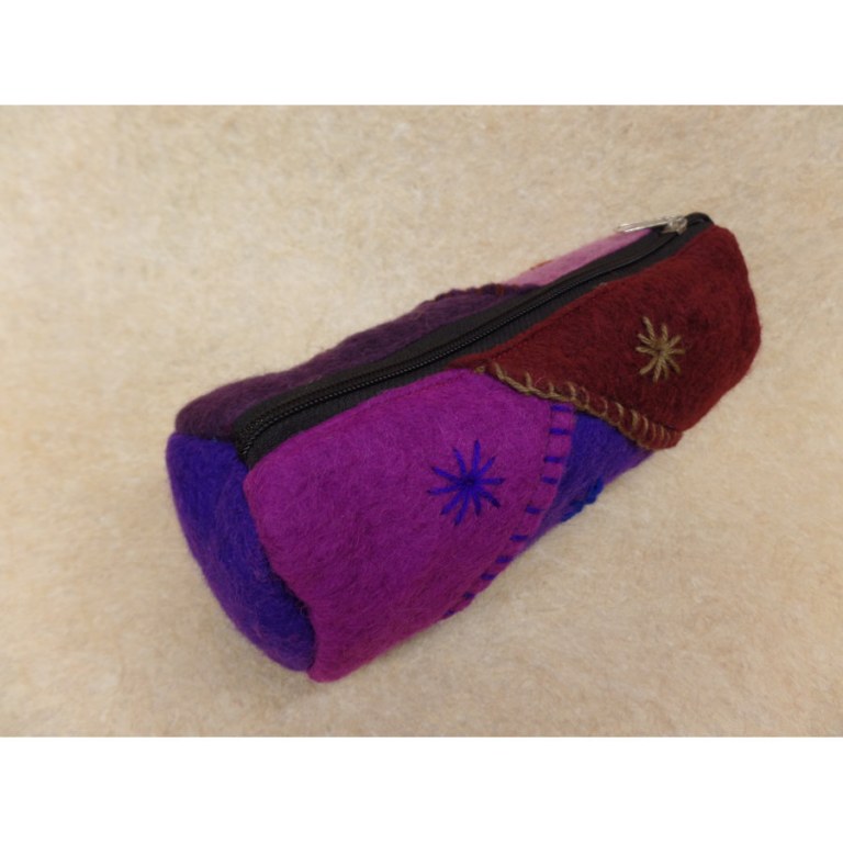 Trousse Dharan fleur violette