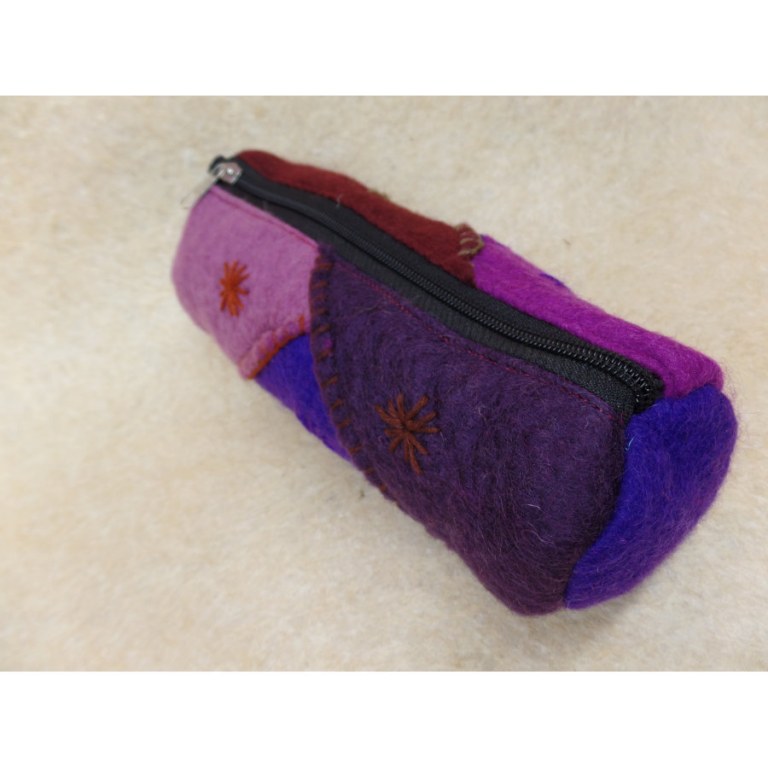 Trousse Dharan fleur violette