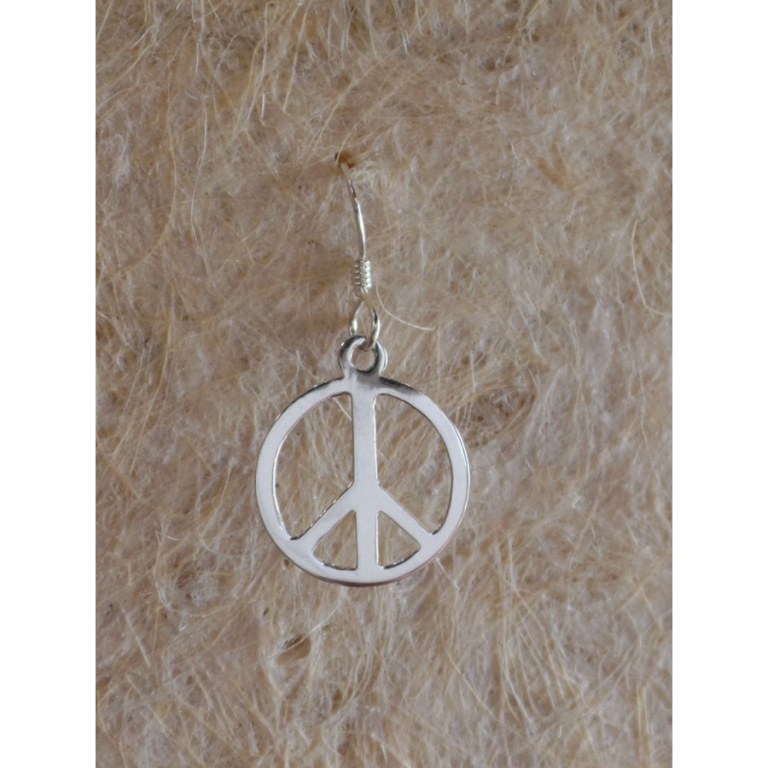 Boucles d'oreilles peace and love