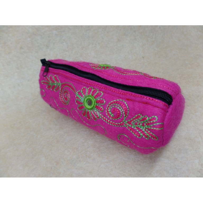 Trousse Bandipur volutes rose