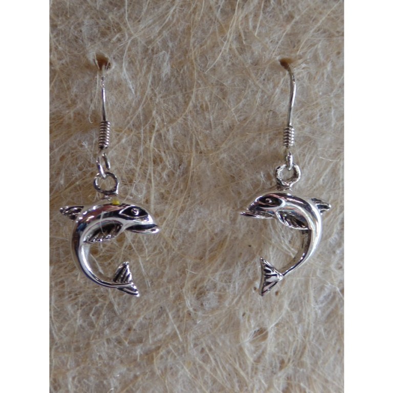 Boucles d'oreilles dauphins