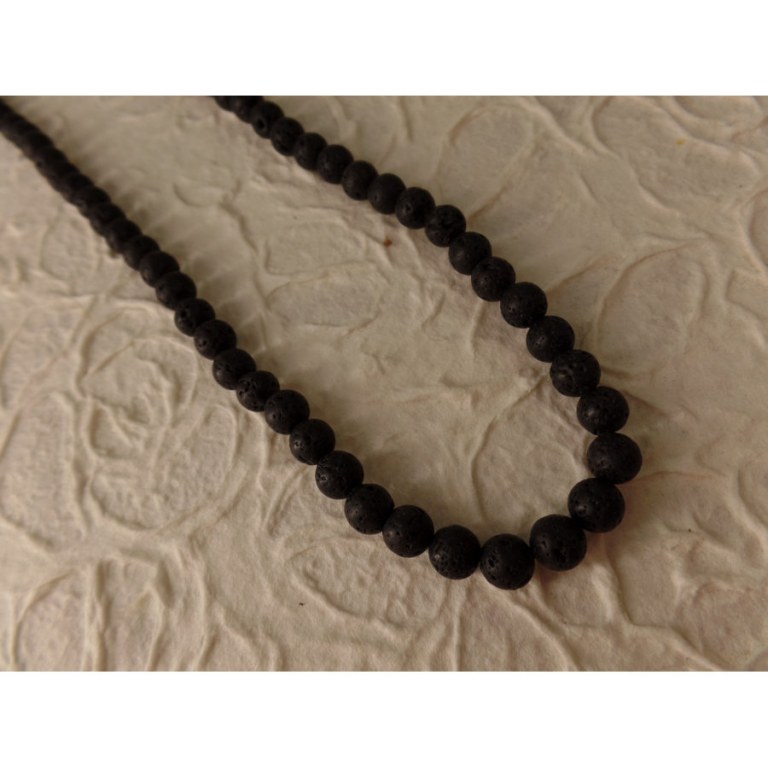 Collier harmonie 7 chakras pompon noir