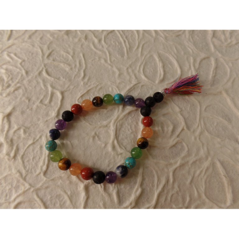 Bracelet mala 7 chakras