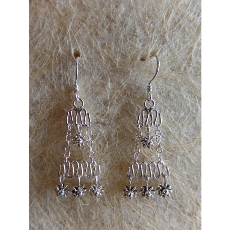 Pendants d'oreilles floralie