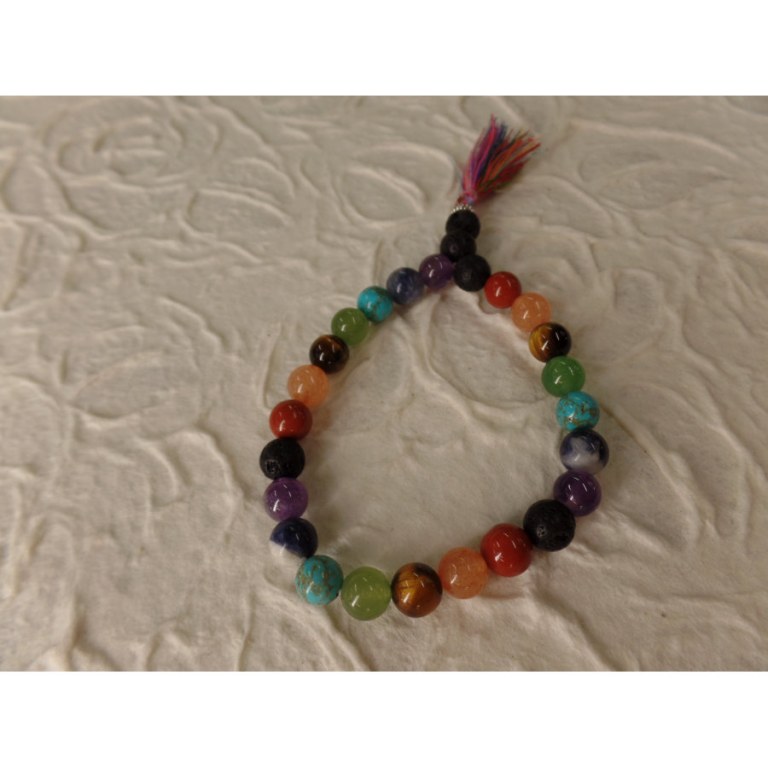 Bracelet mala 7 chakras