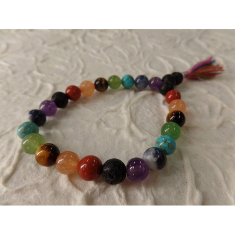 Bracelet mala 7 chakras