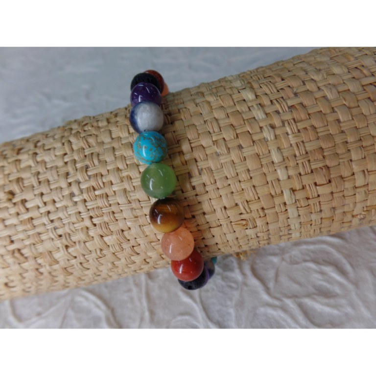 Bracelet mala 7 chakras