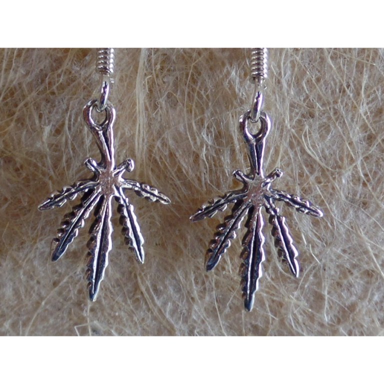 Boucles d'oreilles feuilles