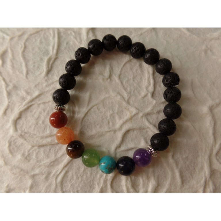 Bracelet mala pierre de lave