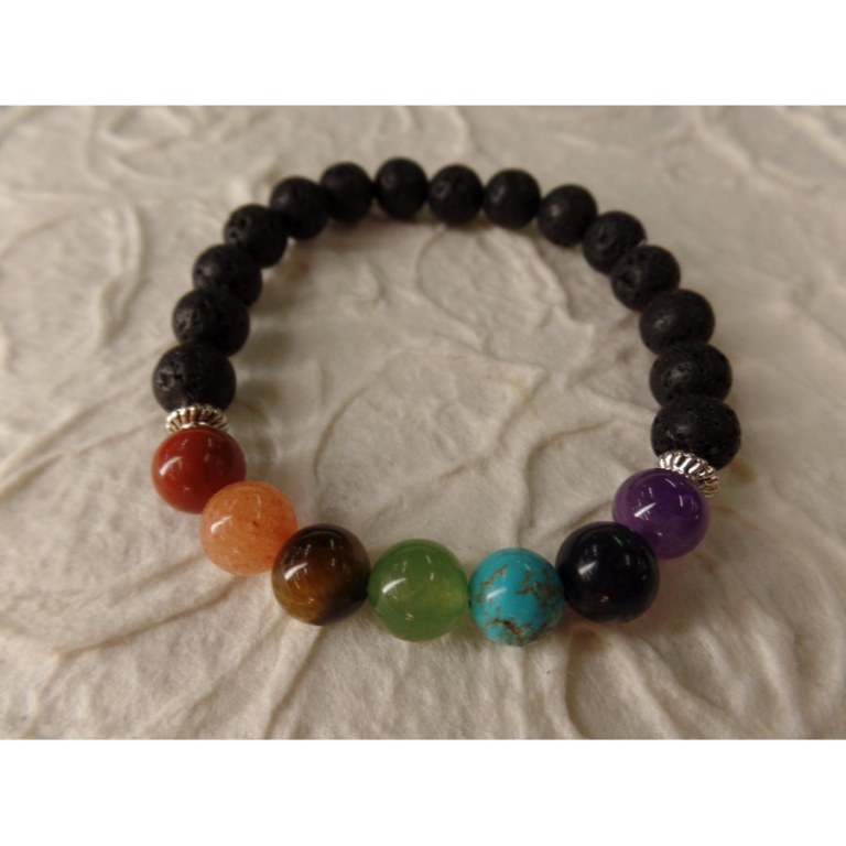 Bracelet mala pierre de lave