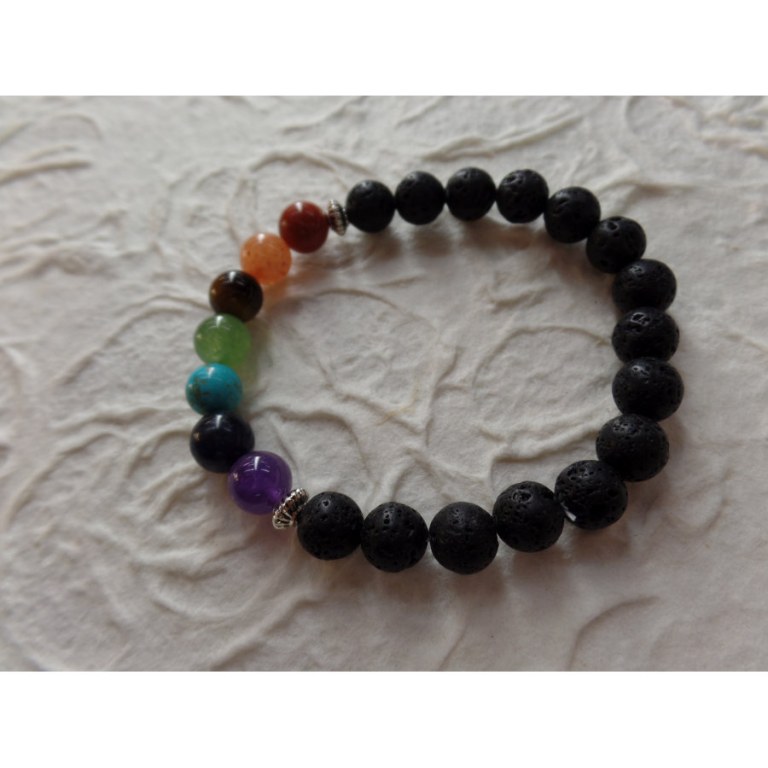 Bracelet mala pierre de lave