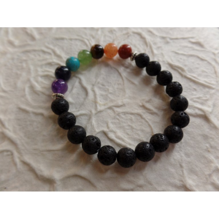 Bracelet mala pierre de lave