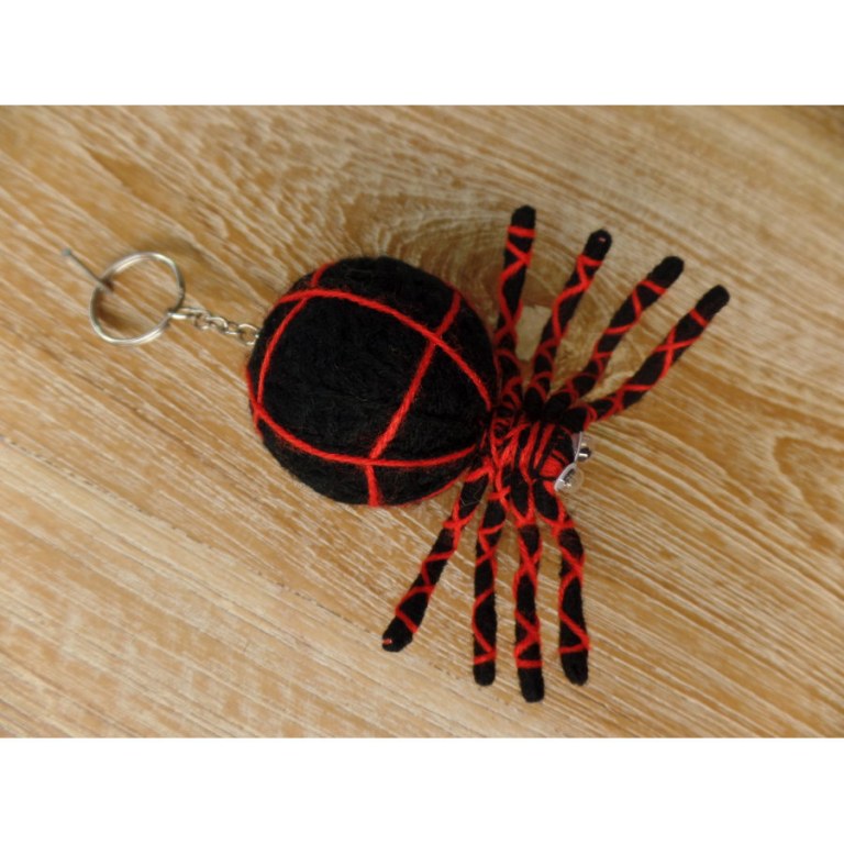 Porte clé big araignée noire