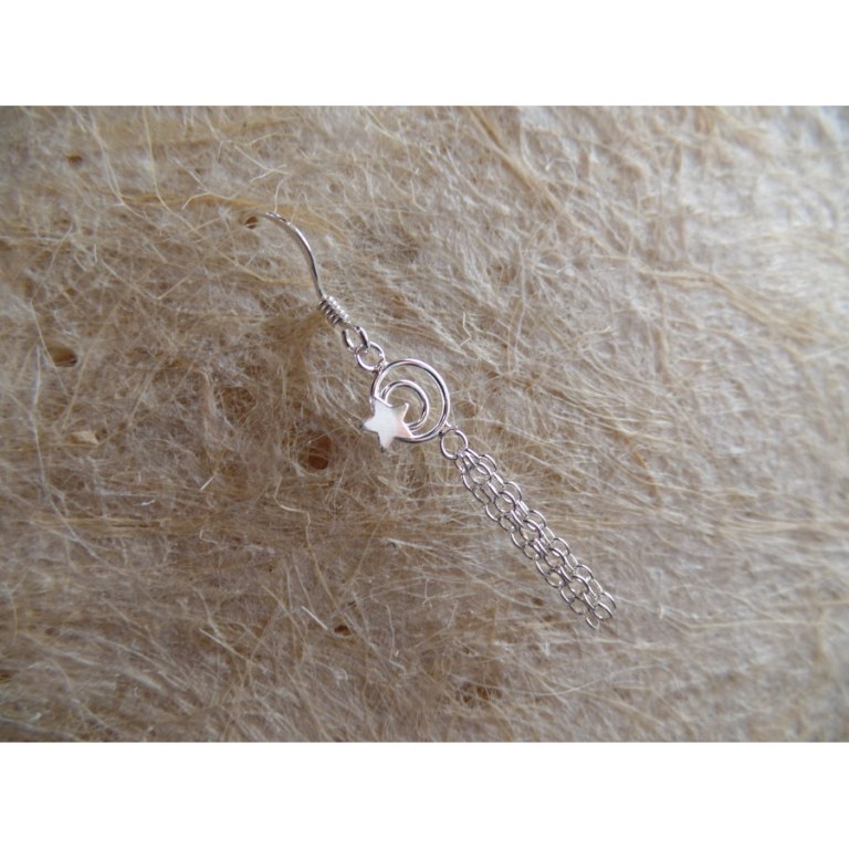 Boucles d'oreilles étoile filante