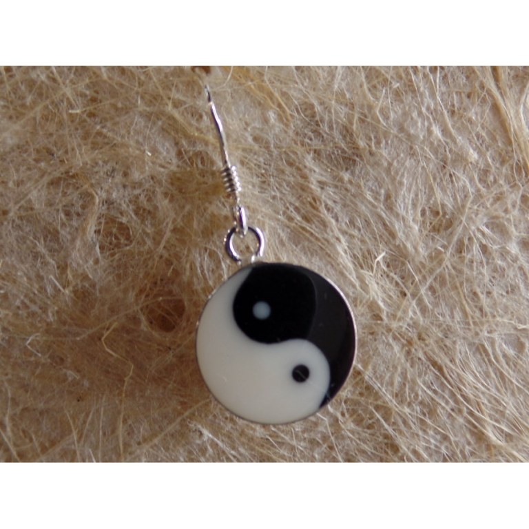 Boucles d'oreilles yin yang