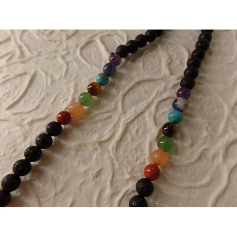 Collier 14 pierres chakras