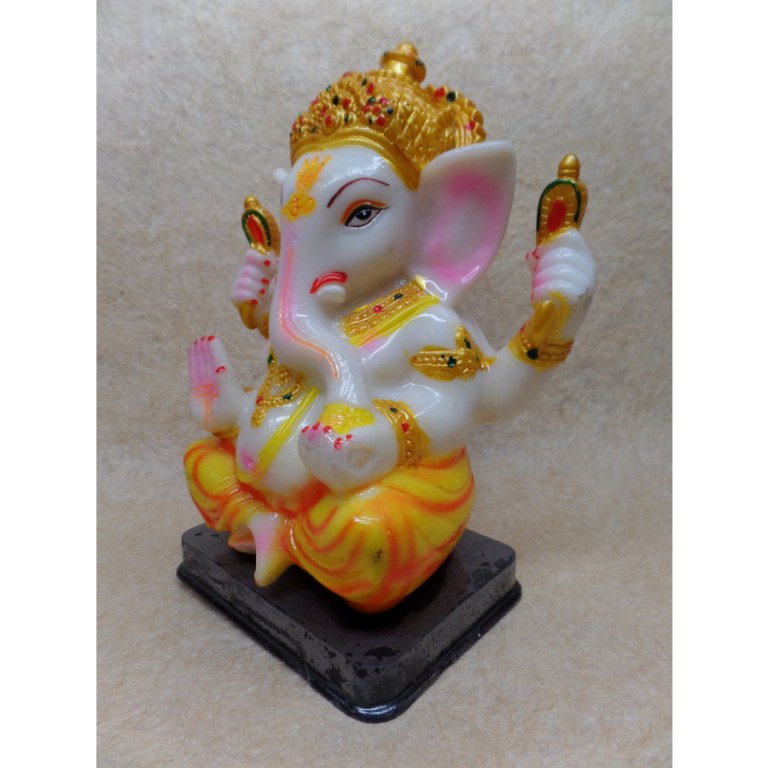 Ganesh abhayamudrâ pantalon jaune et orange