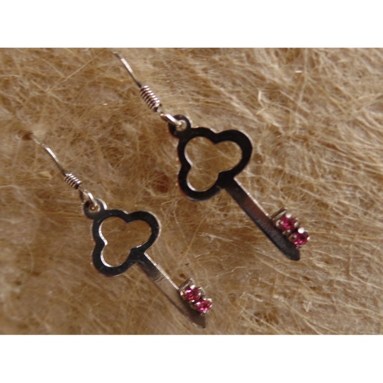 Boucles d'oreilles clés