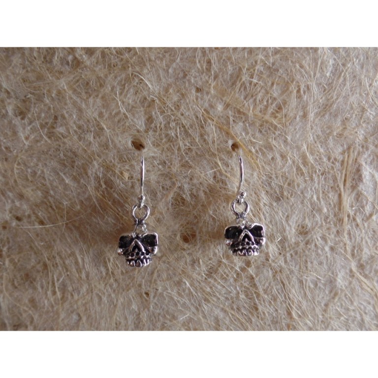 Boucles d'oreilles tête de mort 2 