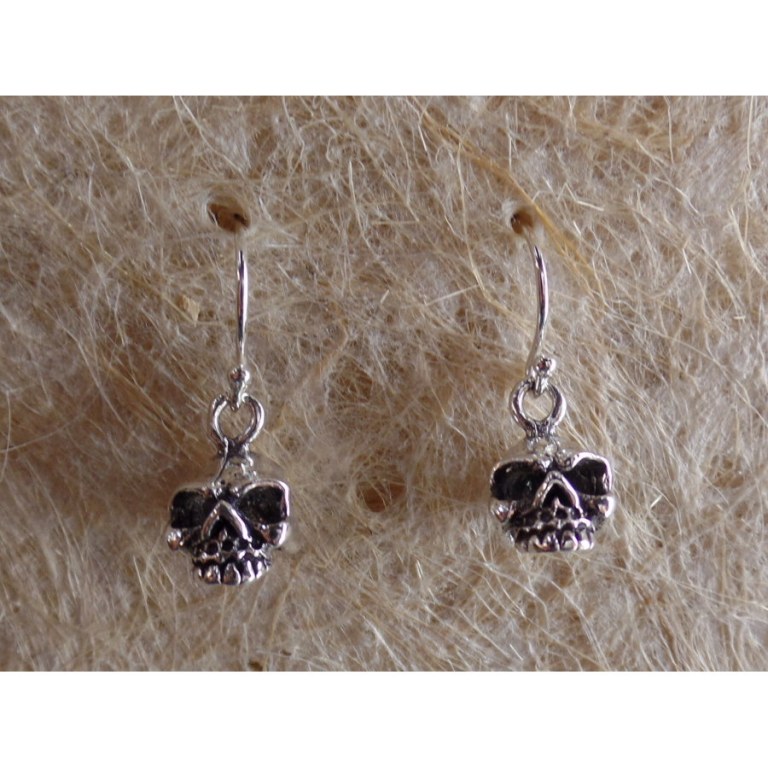 Boucles d'oreilles tête de mort 2 