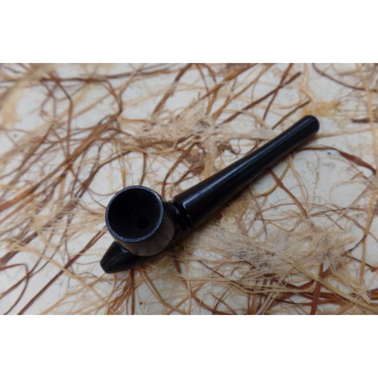 Pipe unie en bois noir